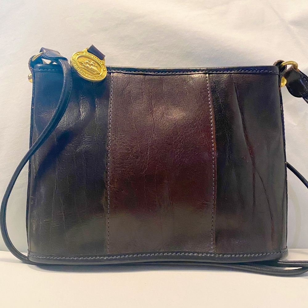 Brahmin Vintage 90s Leather Crossbody Slim Shoulder Bag
